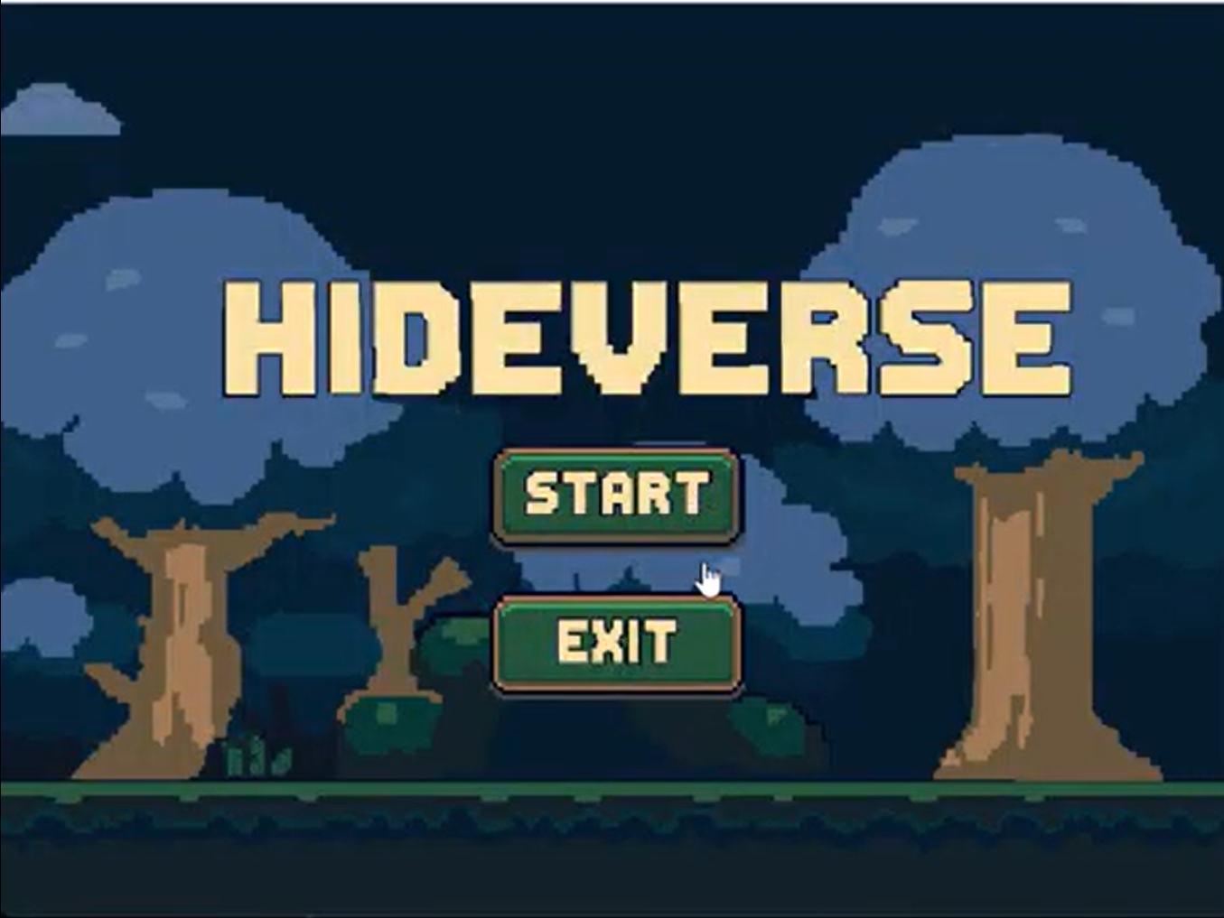 Screenshot of the HideVerse game interface